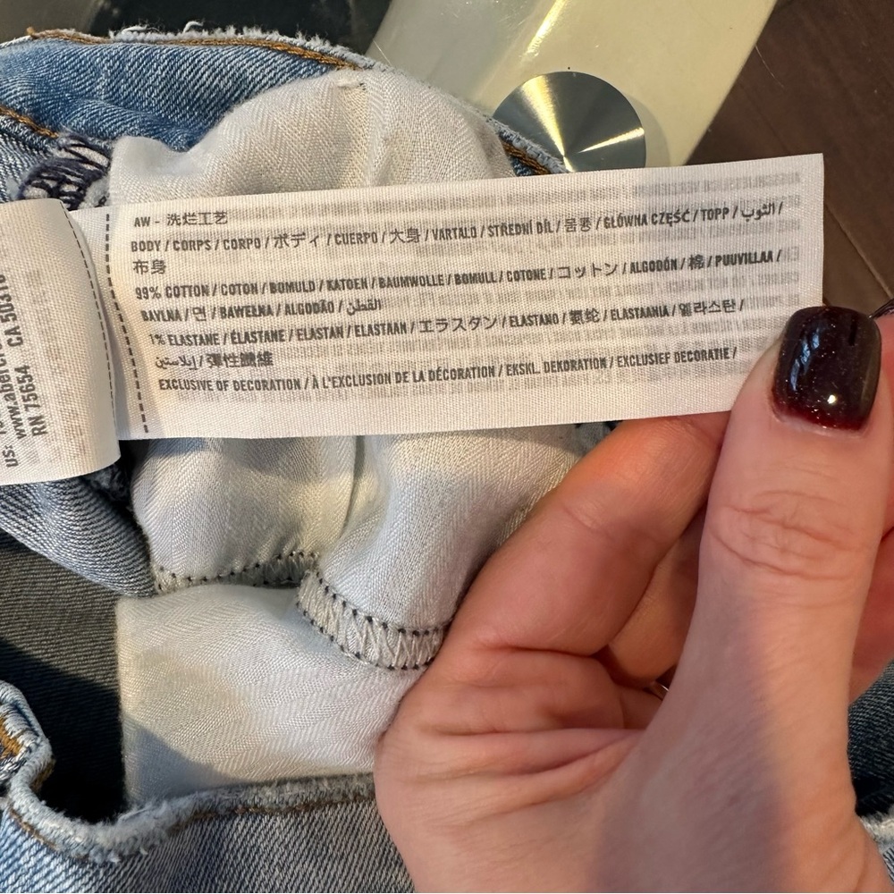 Abercrombie & Fitch The 90’ Slim Straight Ultra High Rise Jeans - Picture 5 of 7